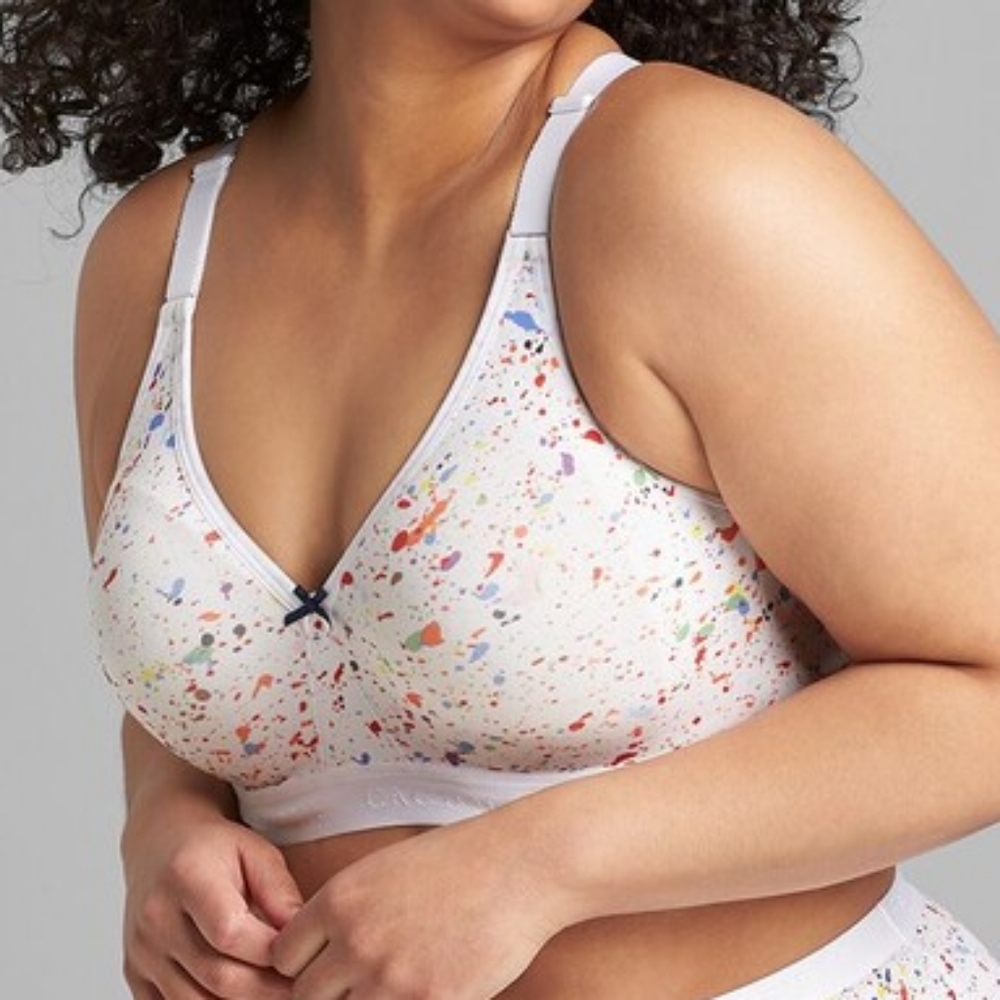 Cacique/Lane Bryant Unlined Full Coverage No-Wire Bra Pride Collection